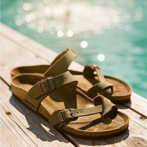 Birkenstock Olive Green Women's Sandals